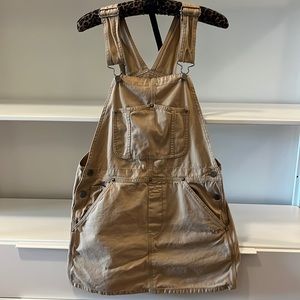 TNA mini overall dress, multi pocket. Medium